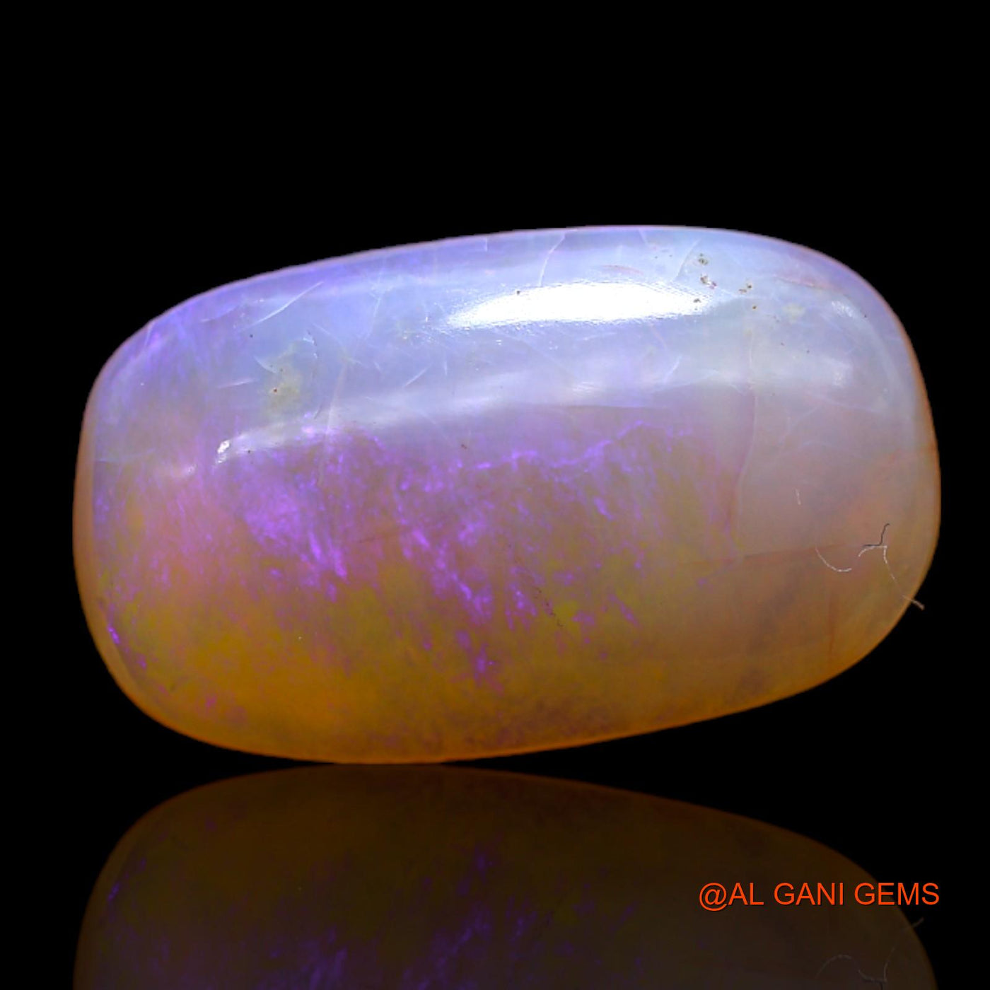 6.00 Cts Unheated Australian Fire Opal Loose Gemstone Oval Cabochon Natural 19x11x4 mm AC-81
