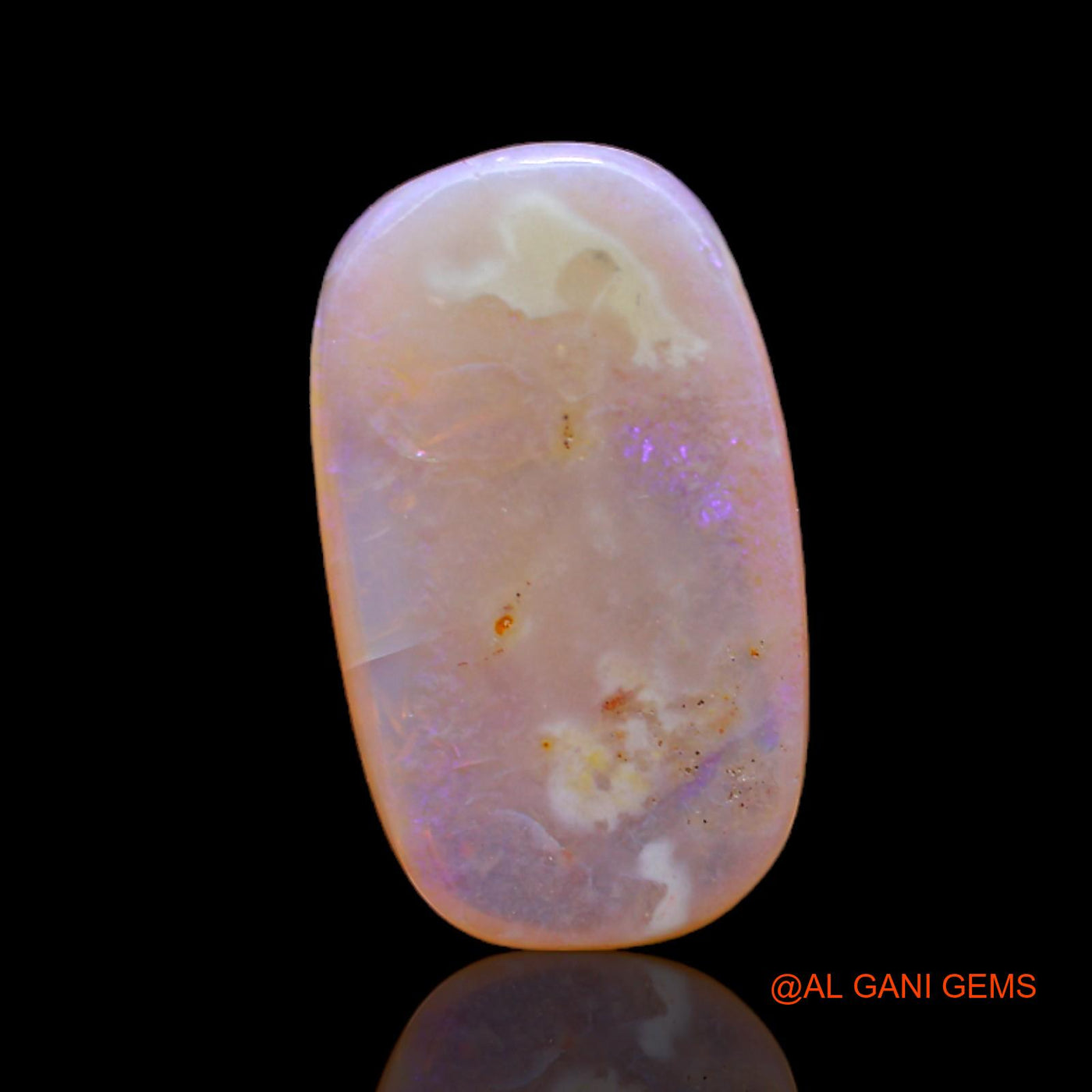 6.00 Cts Unheated Australian Fire Opal Loose Gemstone Oval Cabochon Natural 19x11x4 mm AC-81