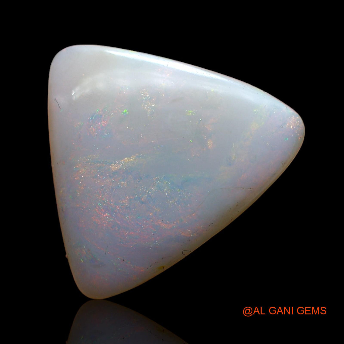 6.00 Cts Natural Australian Fire Opal Loose Gemstone Trillion Cabochon 19x16x3 mm AC-821