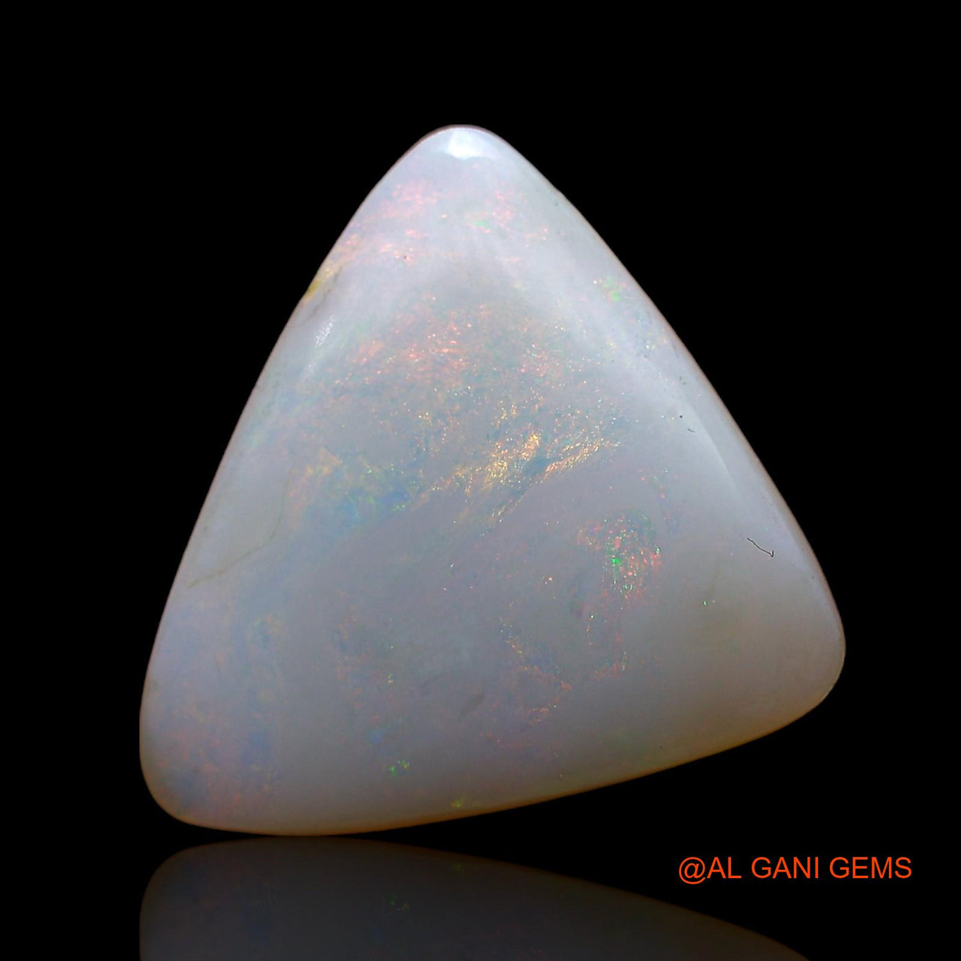 6.00 Cts Natural Australian Fire Opal Loose Gemstone Trillion Cabochon 19x16x3 mm AC-821