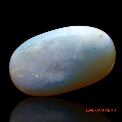 Natural Fire Opal Gemstone 9.00 Cts Loose Oval Cabochon From Australia 21x12x5 mm AC-822