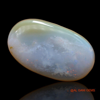Natural Fire Opal Gemstone 9.00 Cts Loose Oval Cabochon From Australia 21x12x5 mm AC-822