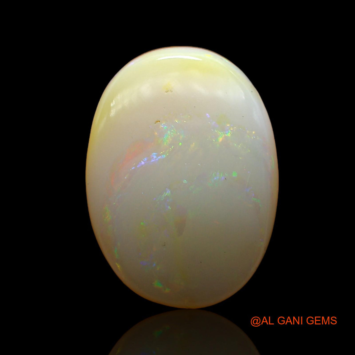 8.00 Cts Unheated Australian Fire Opal Loose Gemstone Oval Cabochon Natural 19x14x4 mm AC-824