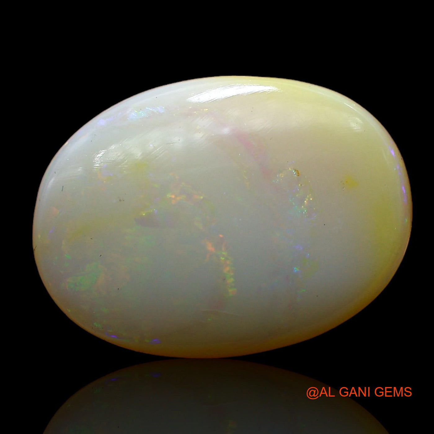 8.00 Cts Unheated Australian Fire Opal Loose Gemstone Oval Cabochon Natural 19x14x4 mm AC-824