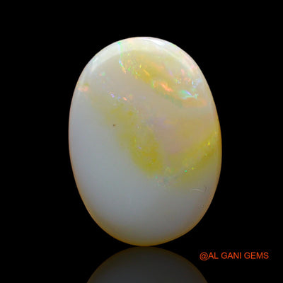 8.00 Cts Unheated Australian Fire Opal Loose Gemstone Oval Cabochon Natural 19x14x4 mm AC-824