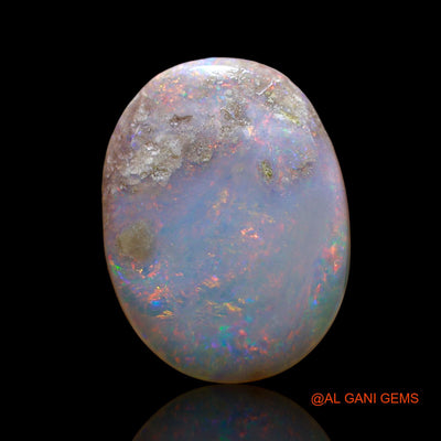 Natural Untreated Fire Opal Loose Gemstone Oval Cabochon From Australia 8.00 Cts 19x14x4 mm AC-825