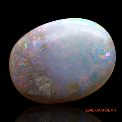 Natural Untreated Fire Opal Loose Gemstone Oval Cabochon From Australia 8.00 Cts 19x14x4 mm AC-825