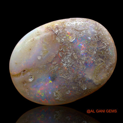 Natural Untreated Fire Opal Loose Gemstone Oval Cabochon From Australia 8.00 Cts 19x14x4 mm AC-825