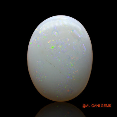 Natural Fire Opal Gemstone 6.00 Cts Loose Oval Cabochon From Australia 19x15x3 mm AC-826