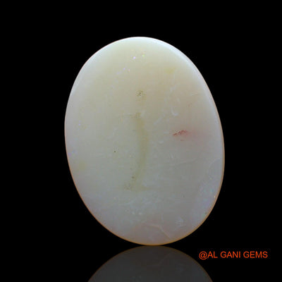 Natural Fire Opal Gemstone 6.00 Cts Loose Oval Cabochon From Australia 19x15x3 mm AC-826