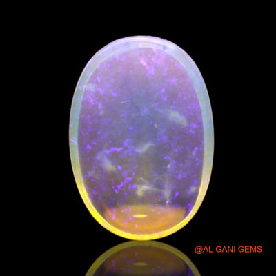 Natural Untreated Fire Opal Loose Gemstone Oval Cabochon From Australia 6.00 Cts 18x12x4 mm AC-82
