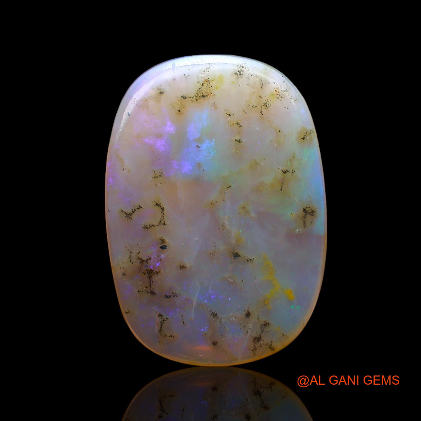 6.00 Cts Natural Australian Fire Opal Loose Gemstone Oval Cabochon 19x13x3 mm AC-830