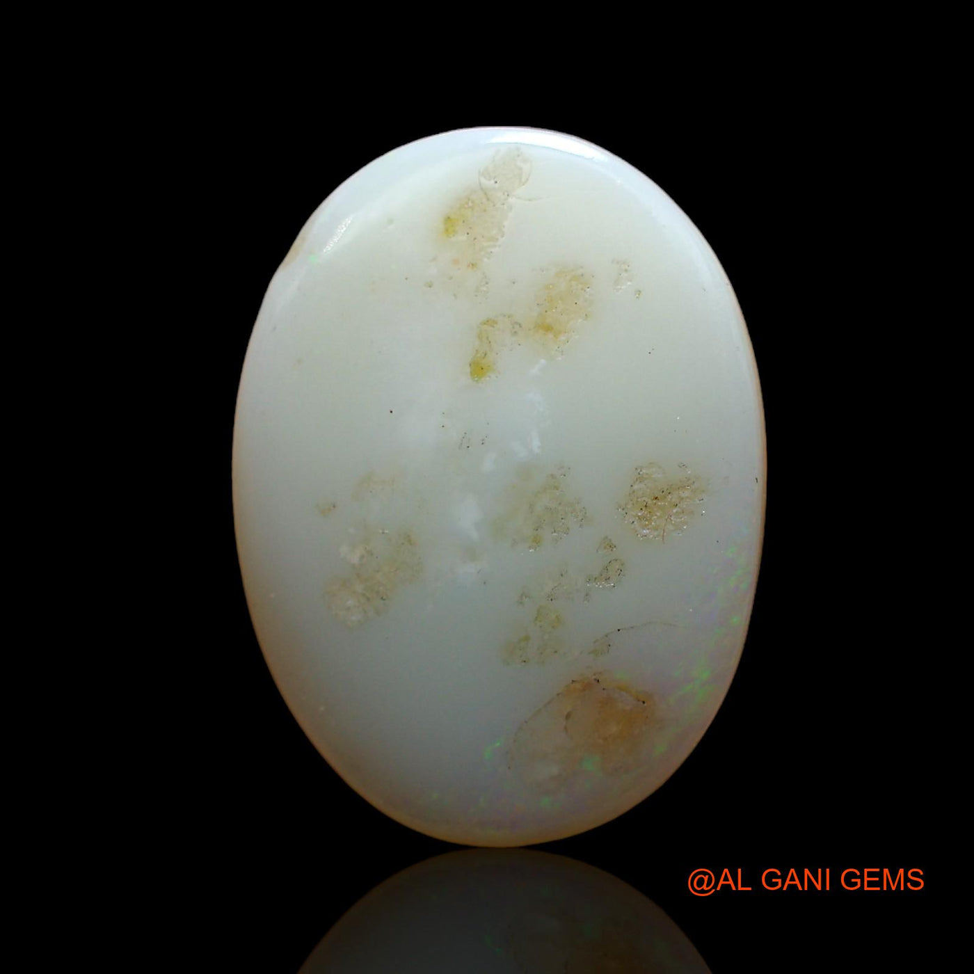 6.00 Cts Unheated Australian Fire Opal Loose Gemstone Oval Cabochon Natural 19x14x3 mm AC-831