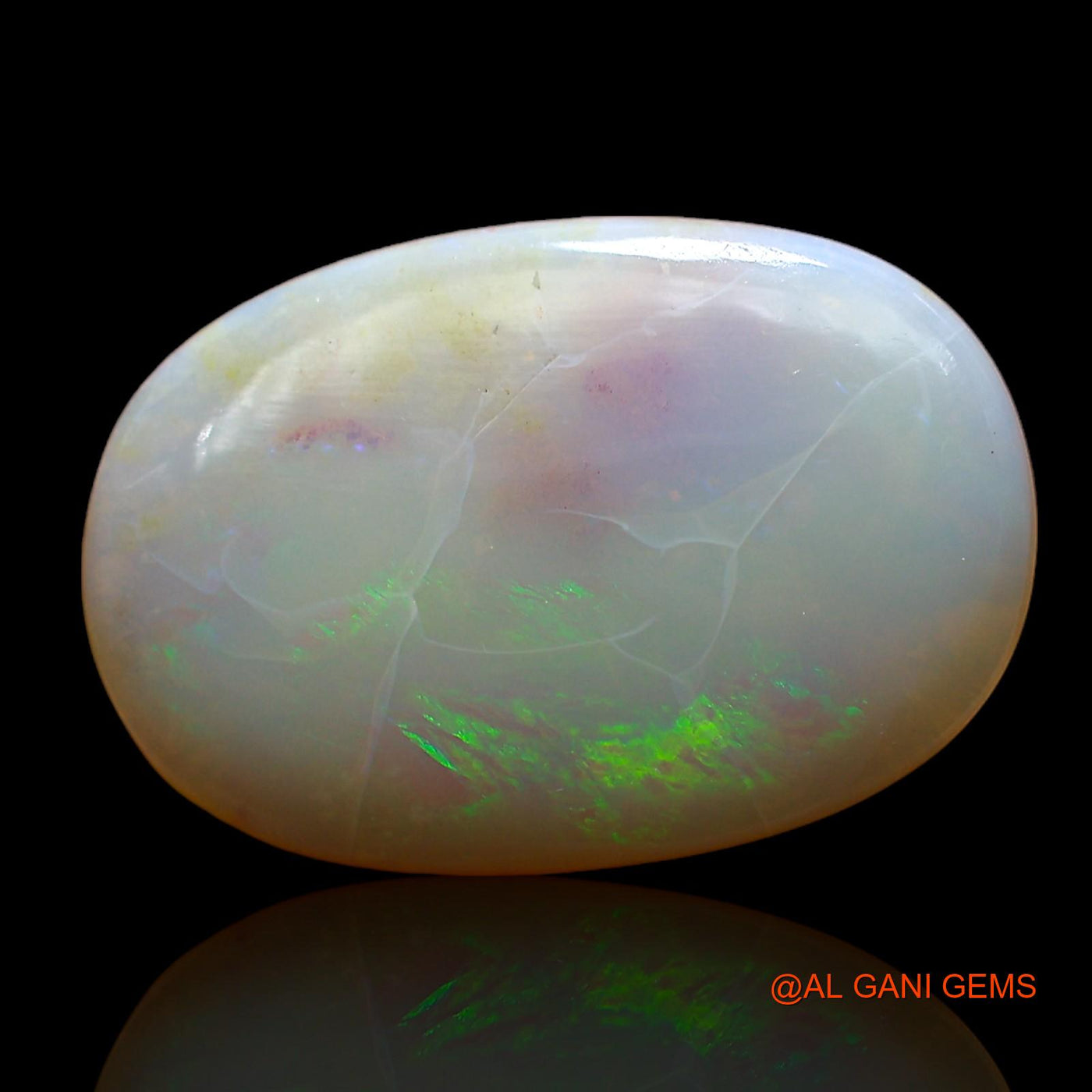 6.00 Cts Natural Australian Fire Opal Loose Gemstone Oval Cabochon 19x13x3 mm AC-833