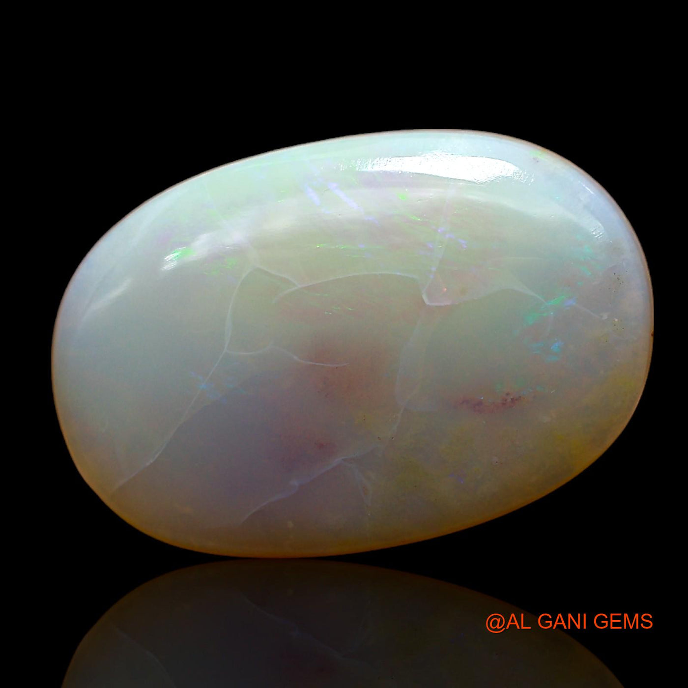 6.00 Cts Natural Australian Fire Opal Loose Gemstone Oval Cabochon 19x13x3 mm AC-833