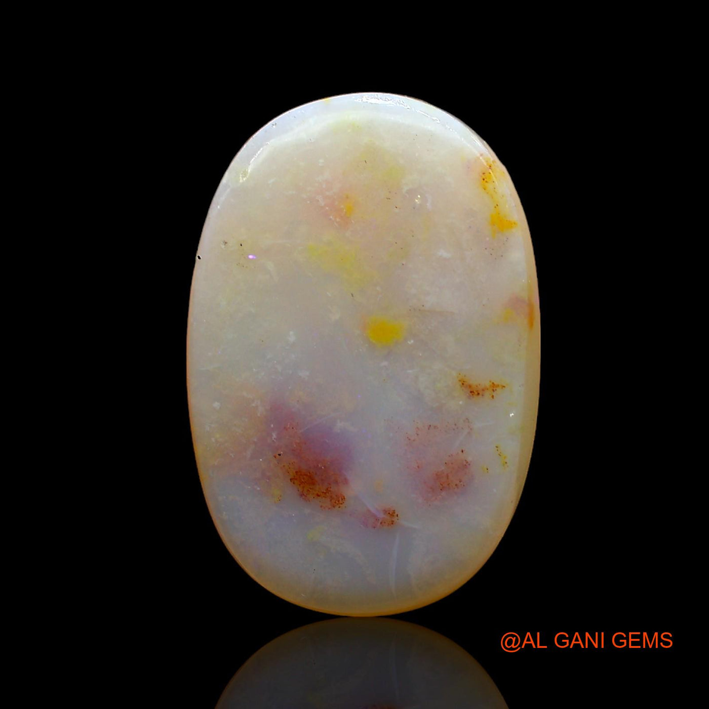 6.00 Cts Natural Australian Fire Opal Loose Gemstone Oval Cabochon 19x13x3 mm AC-833