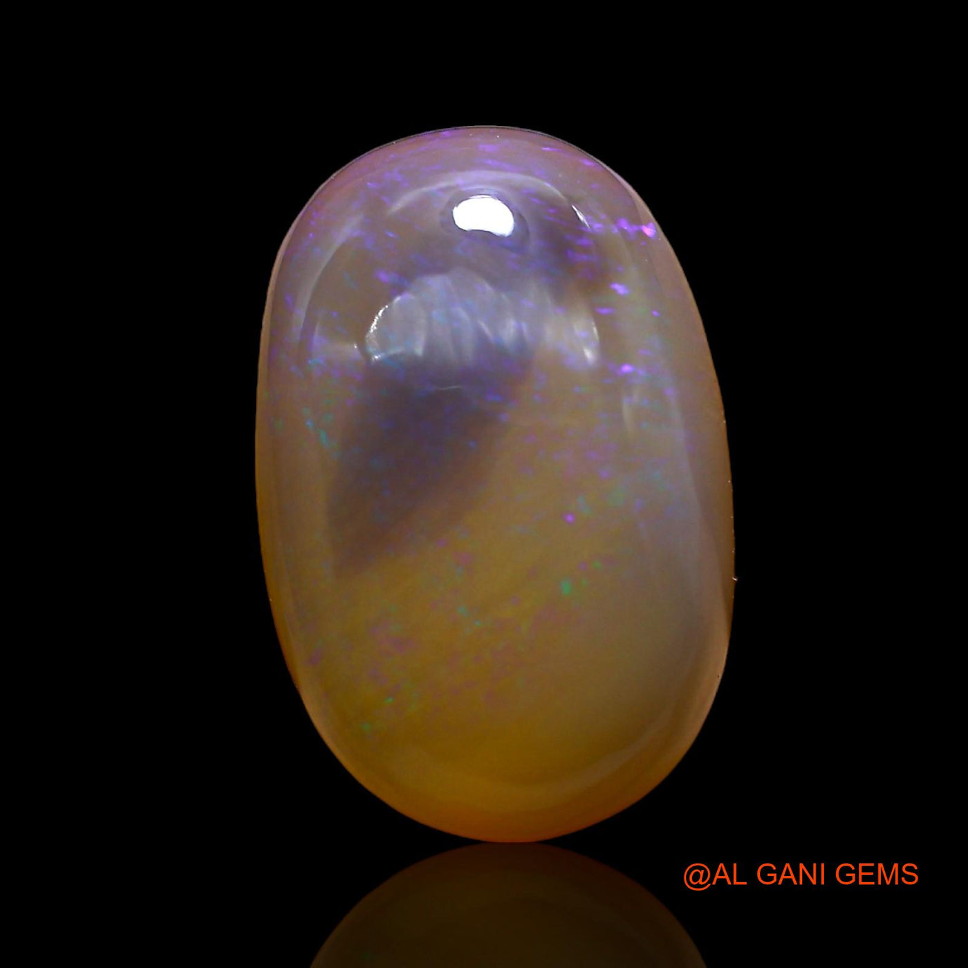 12.00 Cts Natural Australian Fire Opal Loose Gemstone Oval Cabochon 19x12x7 mm AC-834