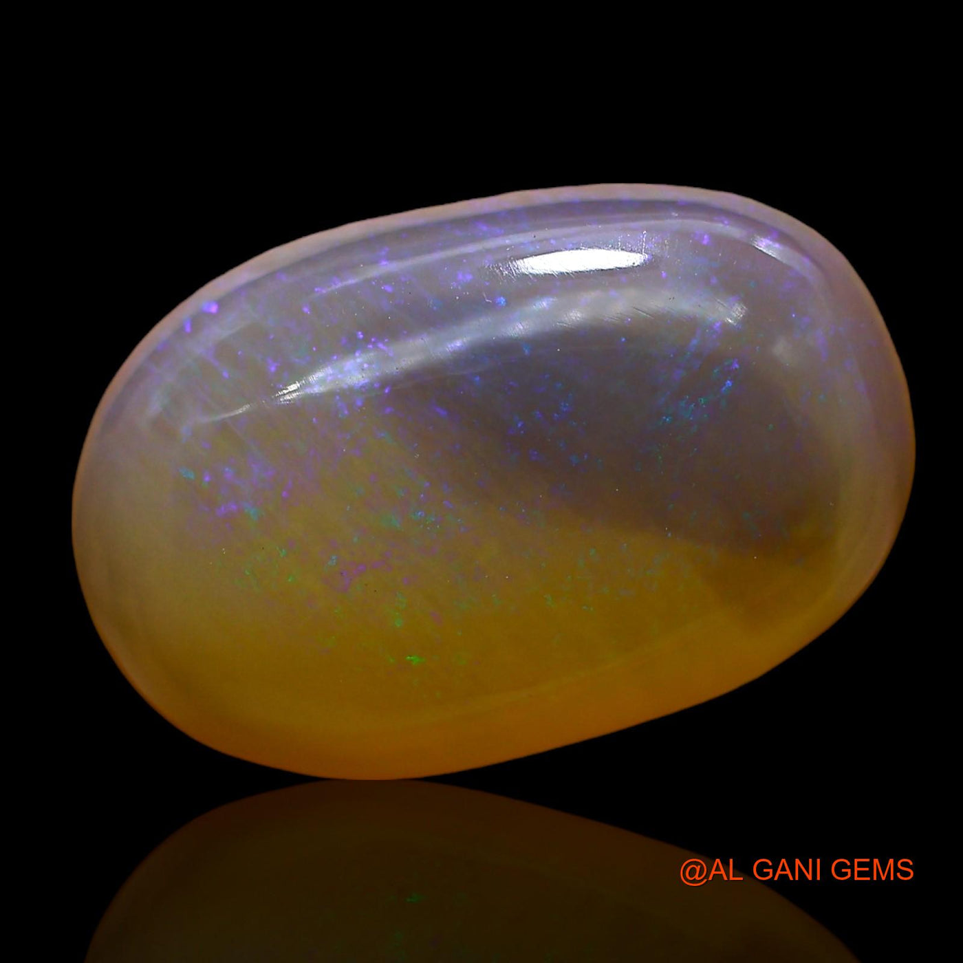 12.00 Cts Natural Australian Fire Opal Loose Gemstone Oval Cabochon 19x12x7 mm AC-834