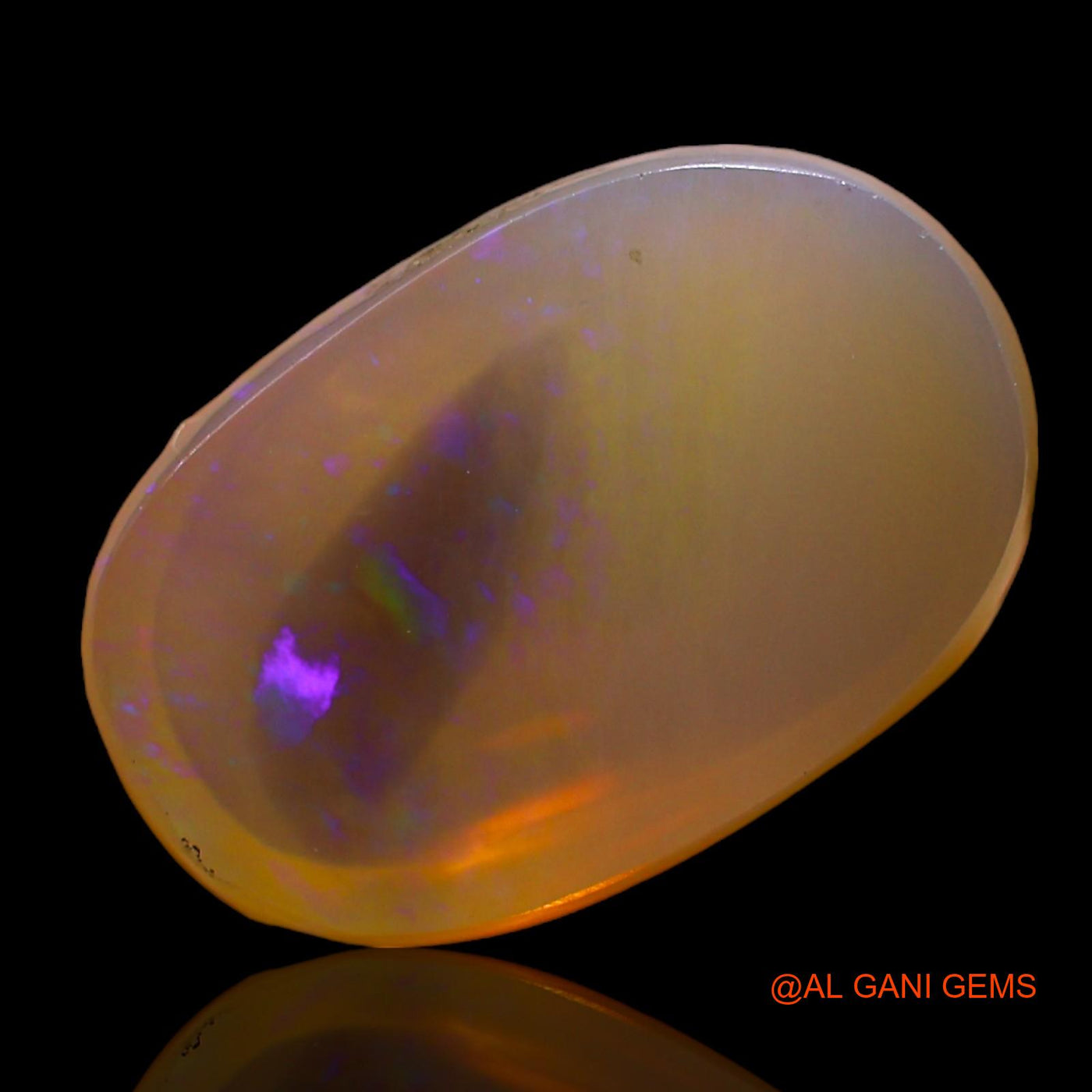12.00 Cts Natural Australian Fire Opal Loose Gemstone Oval Cabochon 19x12x7 mm AC-834