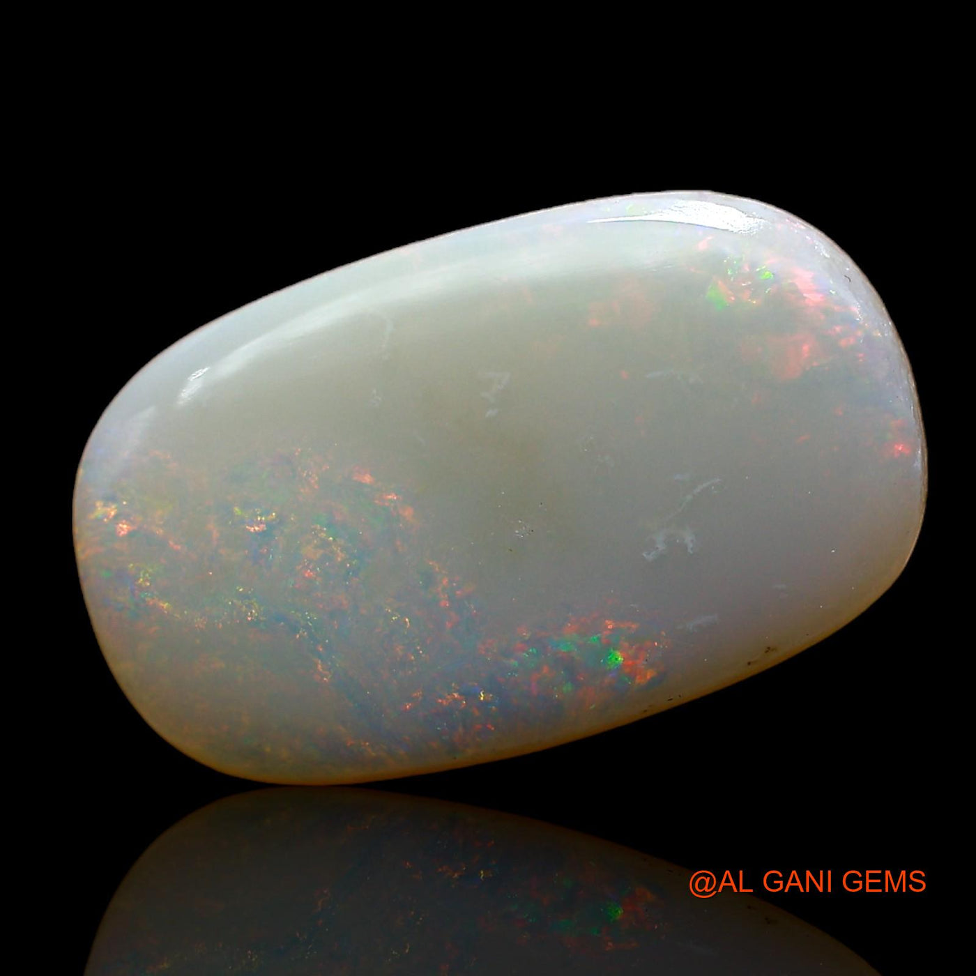 Natural Untreated Fire Opal Loose Gemstone Oval Cabochon From Australia 6.00 Cts 19x12x3 mm AC-836