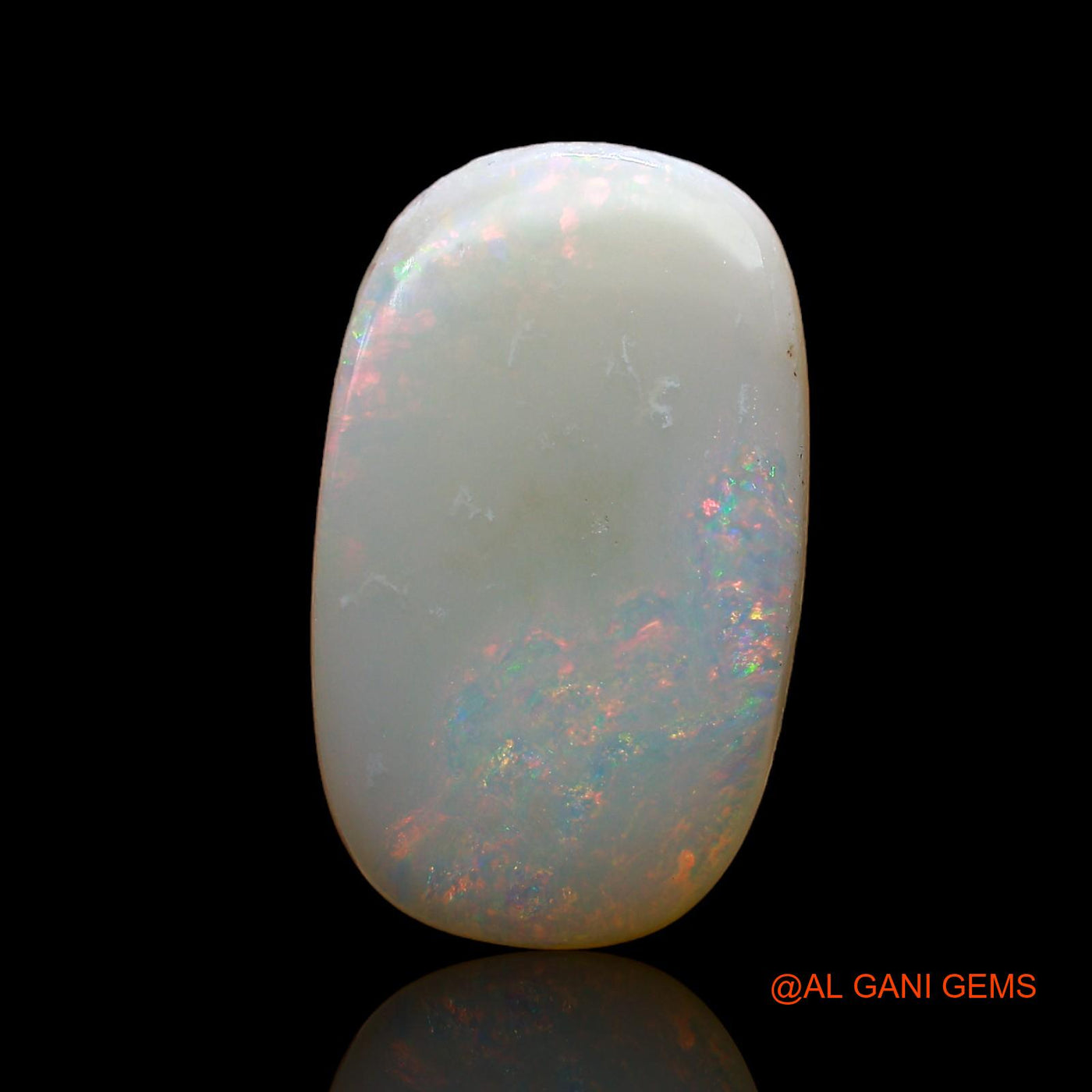 Natural Untreated Fire Opal Loose Gemstone Oval Cabochon From Australia 6.00 Cts 19x12x3 mm AC-836