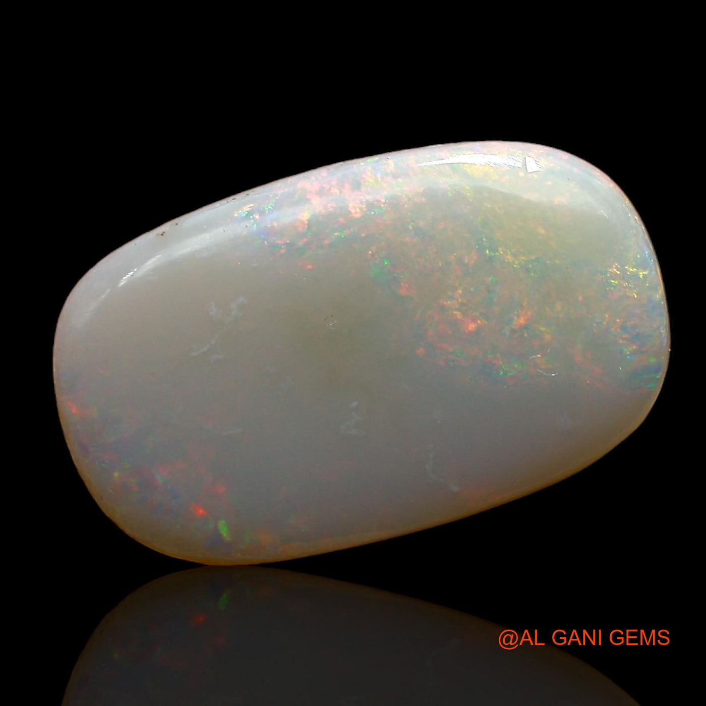 Natural Untreated Fire Opal Loose Gemstone Oval Cabochon From Australia 6.00 Cts 19x12x3 mm AC-836