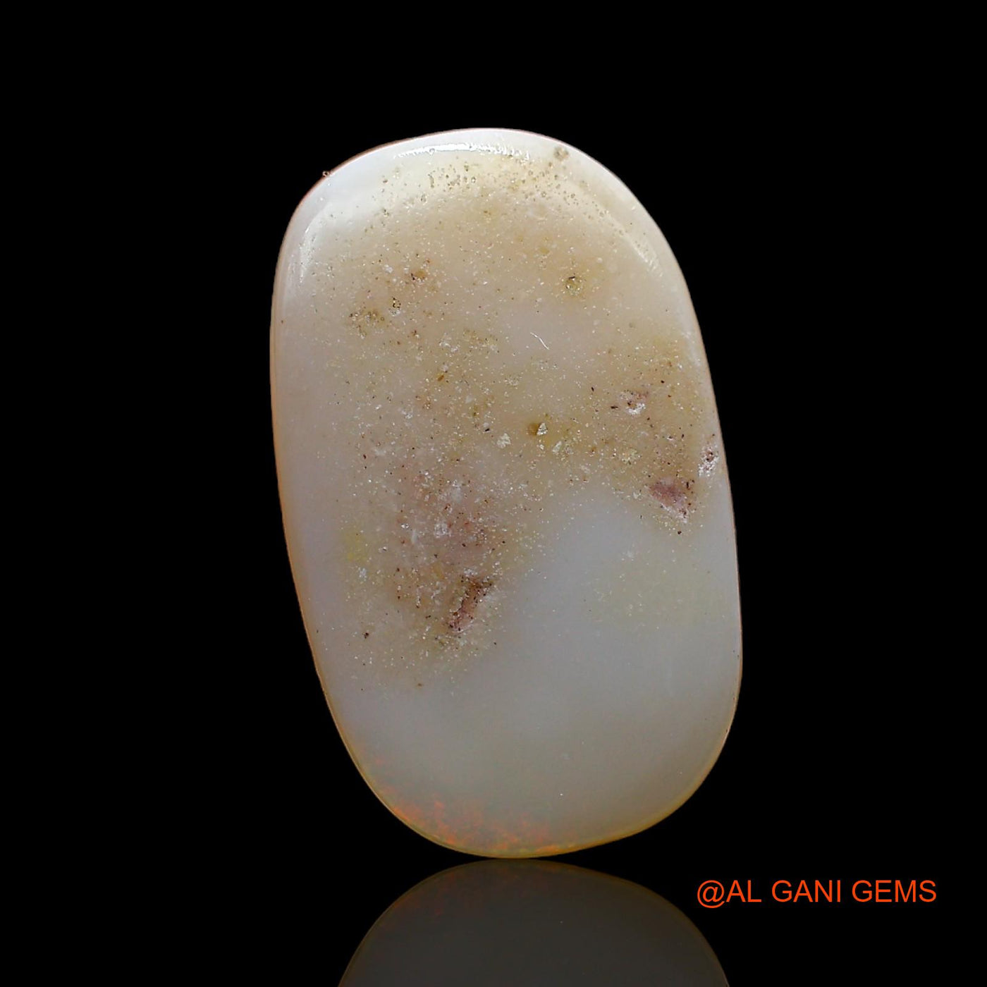 Natural Untreated Fire Opal Loose Gemstone Oval Cabochon From Australia 6.00 Cts 19x12x3 mm AC-836