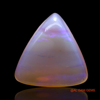 Natural Untreated Fire Opal Loose Gemstone Trillion Cabochon From Australia 7.00 Cts 15x15x5 mm AC-83