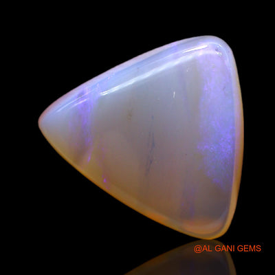 Natural Untreated Fire Opal Loose Gemstone Trillion Cabochon From Australia 7.00 Cts 15x15x5 mm AC-83
