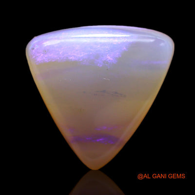 Natural Untreated Fire Opal Loose Gemstone Trillion Cabochon From Australia 7.00 Cts 15x15x5 mm AC-83