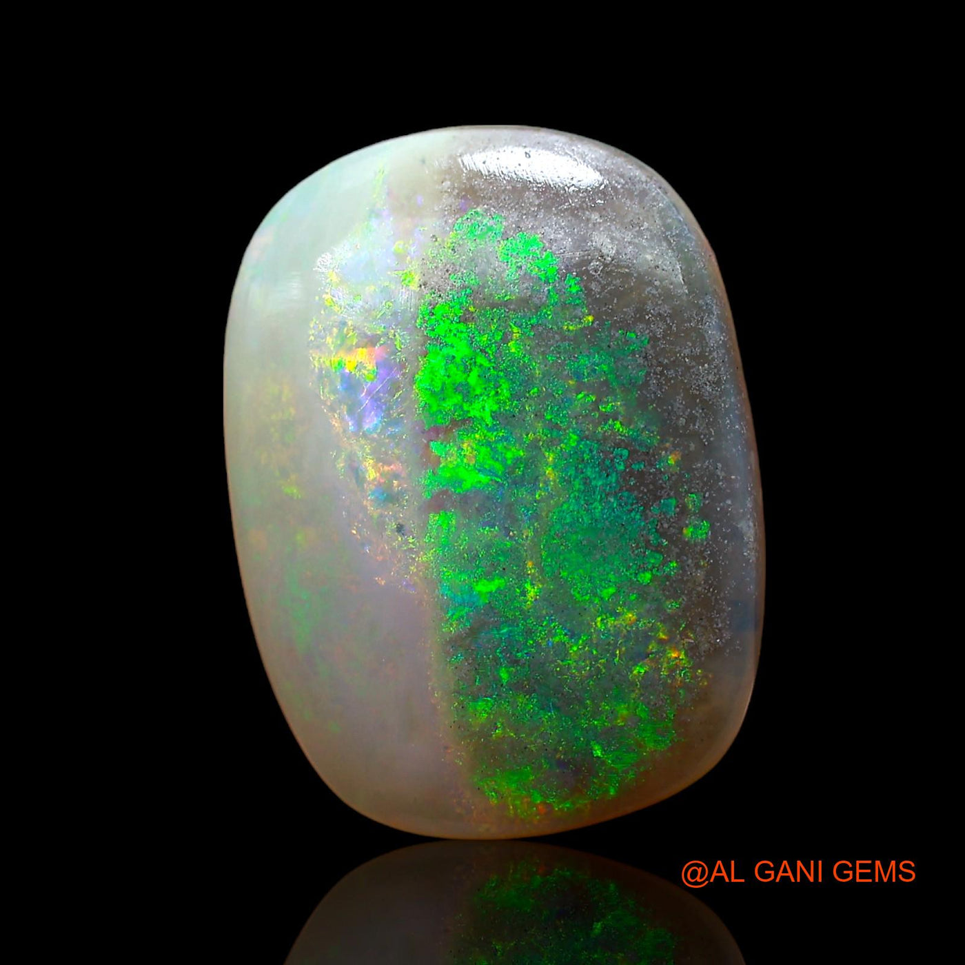 Natural Fire Opal Gemstone 9.00 Cts Loose Oval Cabochon From Australia 17x13x5 mm AC-842