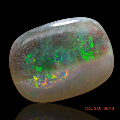Natural Fire Opal Gemstone 9.00 Cts Loose Oval Cabochon From Australia 17x13x5 mm AC-842