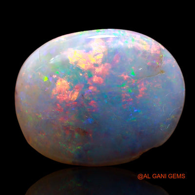 6.00 Cts Unheated Australian Fire Opal Loose Gemstone Oval Cabochon Natural 17x13x4 mm AC-843