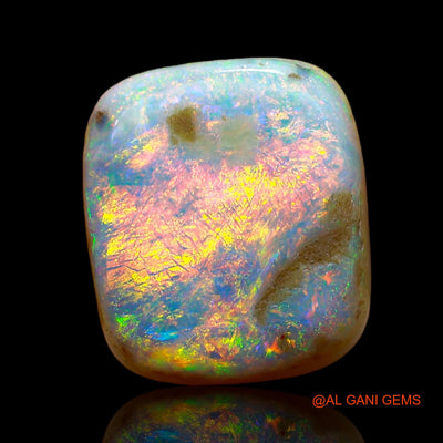 Natural Untreated Fire Opal Loose Gemstone Oval Cabochon From Australia 11.00 Cts 15x13x6 mm AC-845