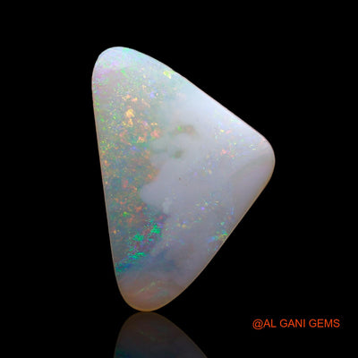 4.00 Cts Unheated Australian Fire Opal Loose Gemstone Trillion Cabochon Natural 19x12x3 mm AC-847