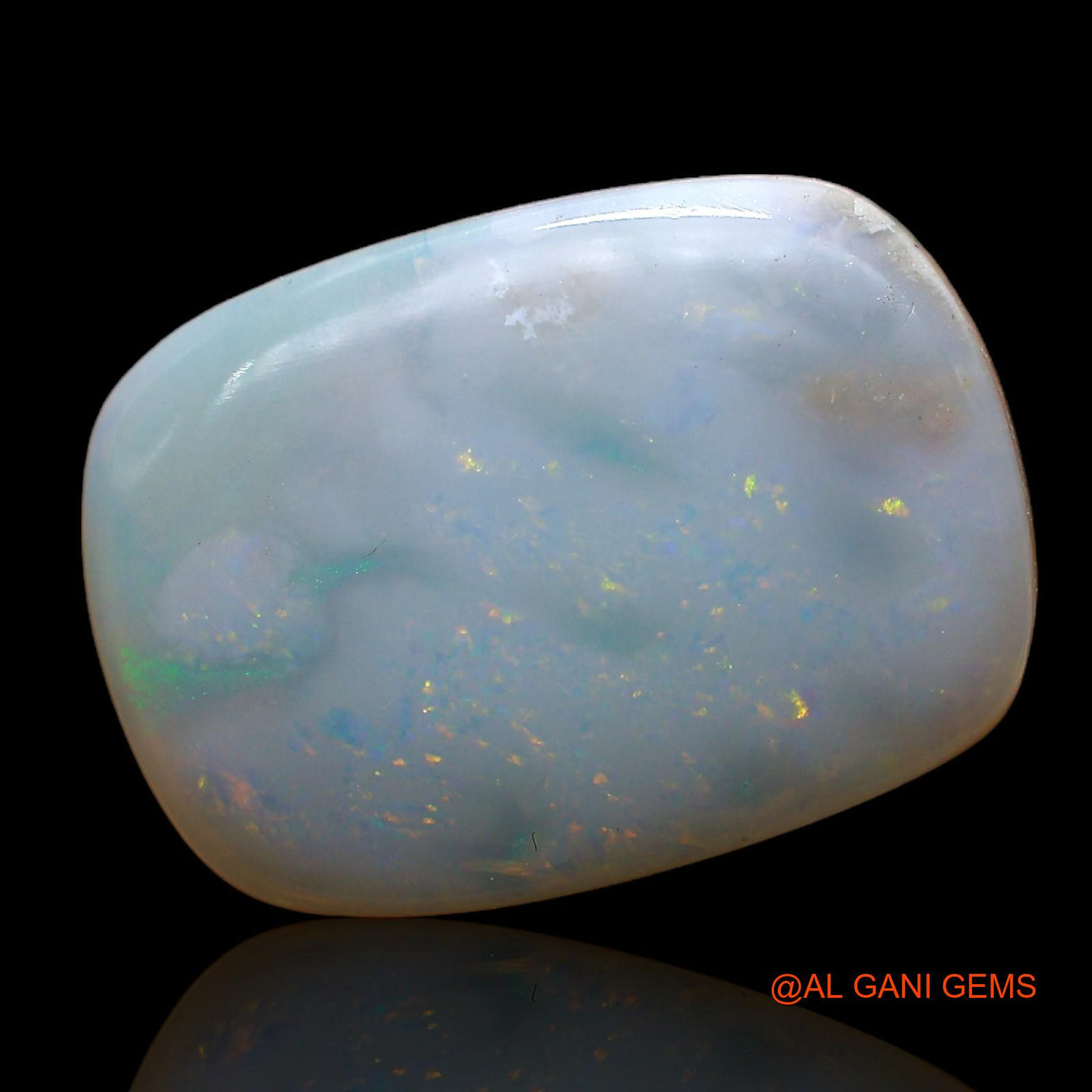 8.00 Cts Natural Australian Fire Opal Oval Cabochon Loose Gemstone For Jewelry 17x12x4 mm AC-848