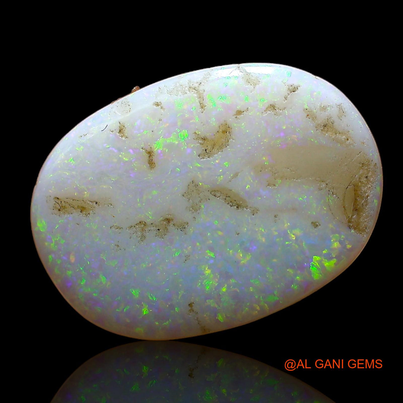 4.00 Cts Unheated Australian Fire Opal Loose Gemstone Oval Cabochon Natural 18x13x3 mm AC-849