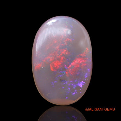 Natural Untreated Fire Opal Loose Gemstone Oval Cabochon From Australia 4.00 Cts 18x12x2 mm AC-84