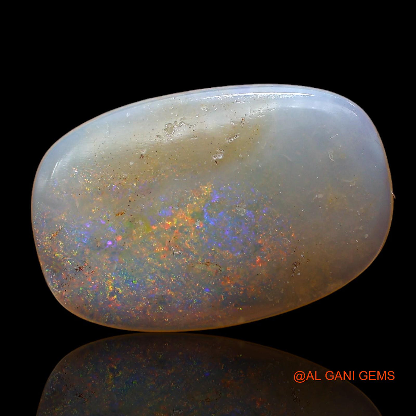 4.00 Cts Natural Australian Fire Opal Loose Gemstone Oval Cabochon 18x12x2 mm AC-853