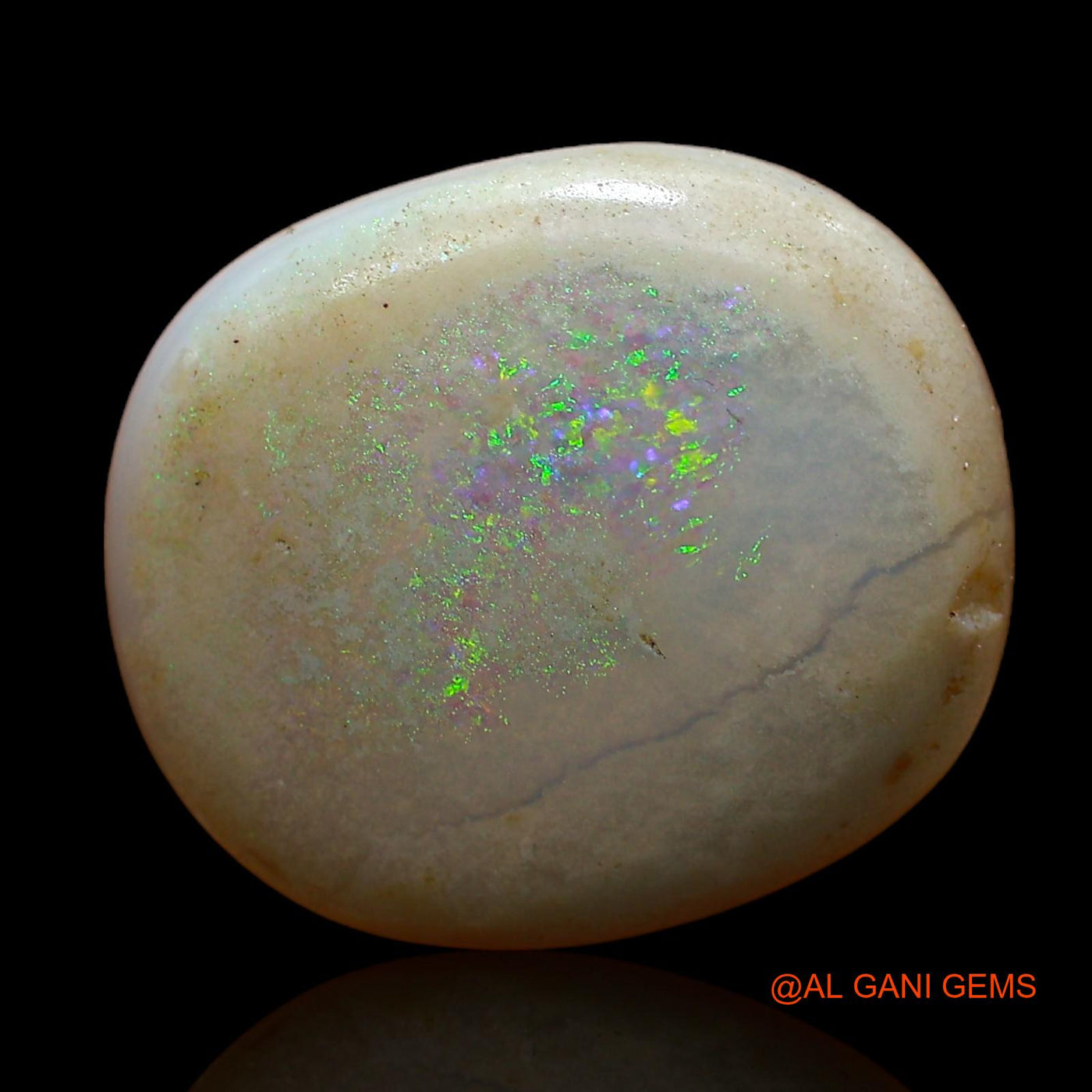 6.00 Cts Natural Australian Fire Opal Loose Gemstone Oval Cabochon 16x14x4 mm AC-855
