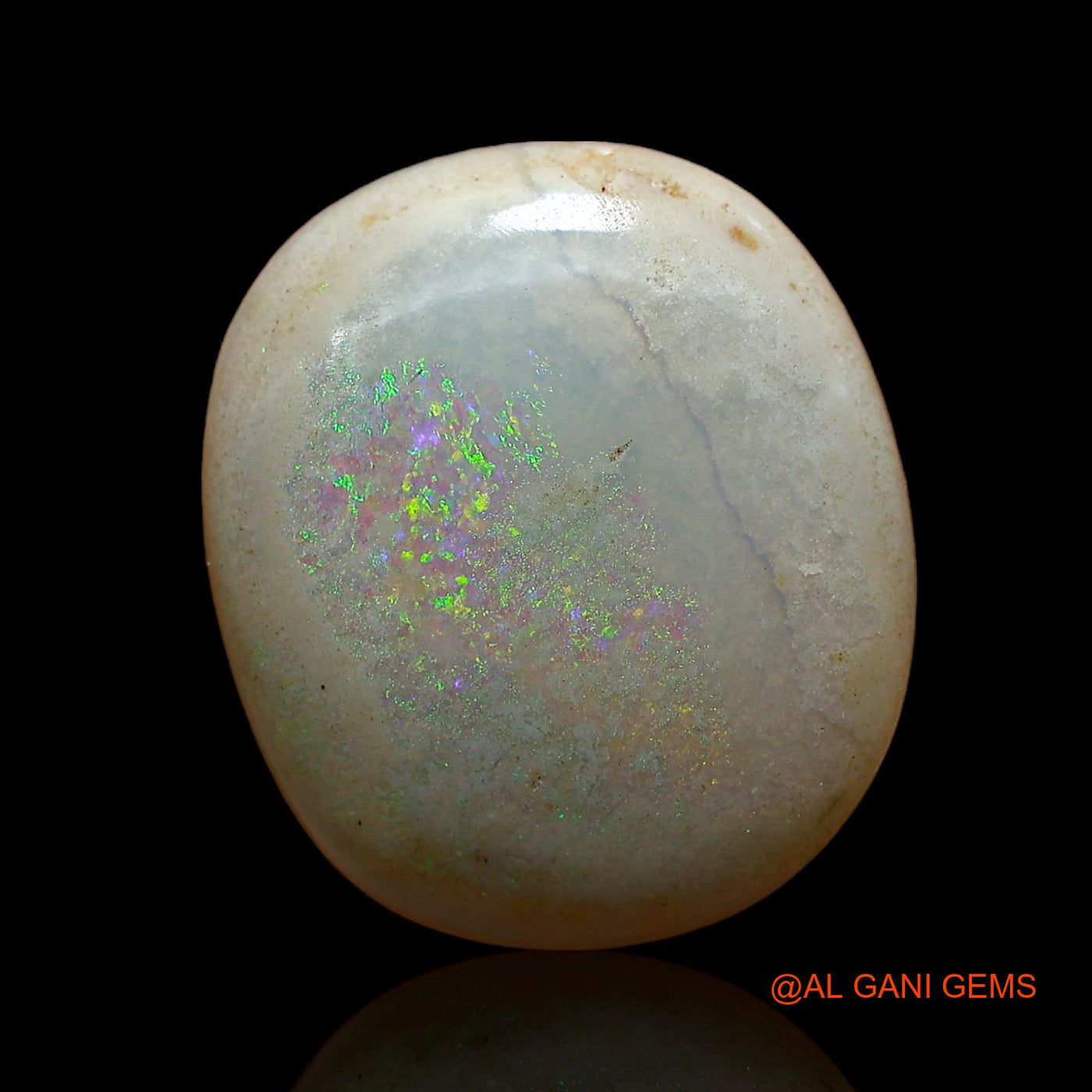 6.00 Cts Natural Australian Fire Opal Loose Gemstone Oval Cabochon 16x14x4 mm AC-855