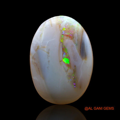 Natural Fire Opal Gemstone 5.00 Cts Loose Oval Cabochon From Australia 17x12x4 mm AC-858