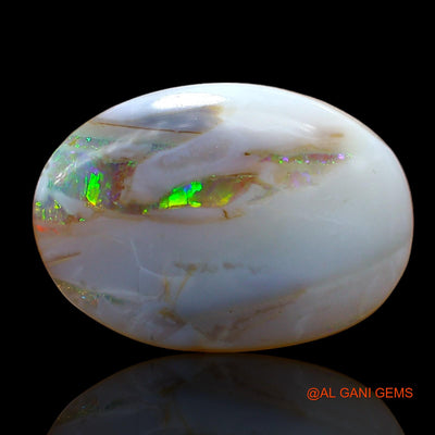 Natural Fire Opal Gemstone 5.00 Cts Loose Oval Cabochon From Australia 17x12x4 mm AC-858