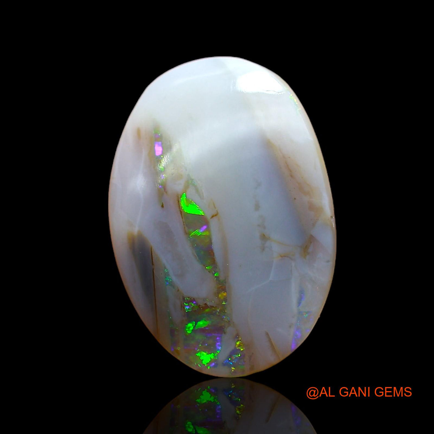 Natural Fire Opal Gemstone 5.00 Cts Loose Oval Cabochon From Australia 17x12x4 mm AC-858
