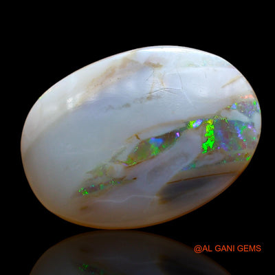 Natural Fire Opal Gemstone 5.00 Cts Loose Oval Cabochon From Australia 17x12x4 mm AC-858