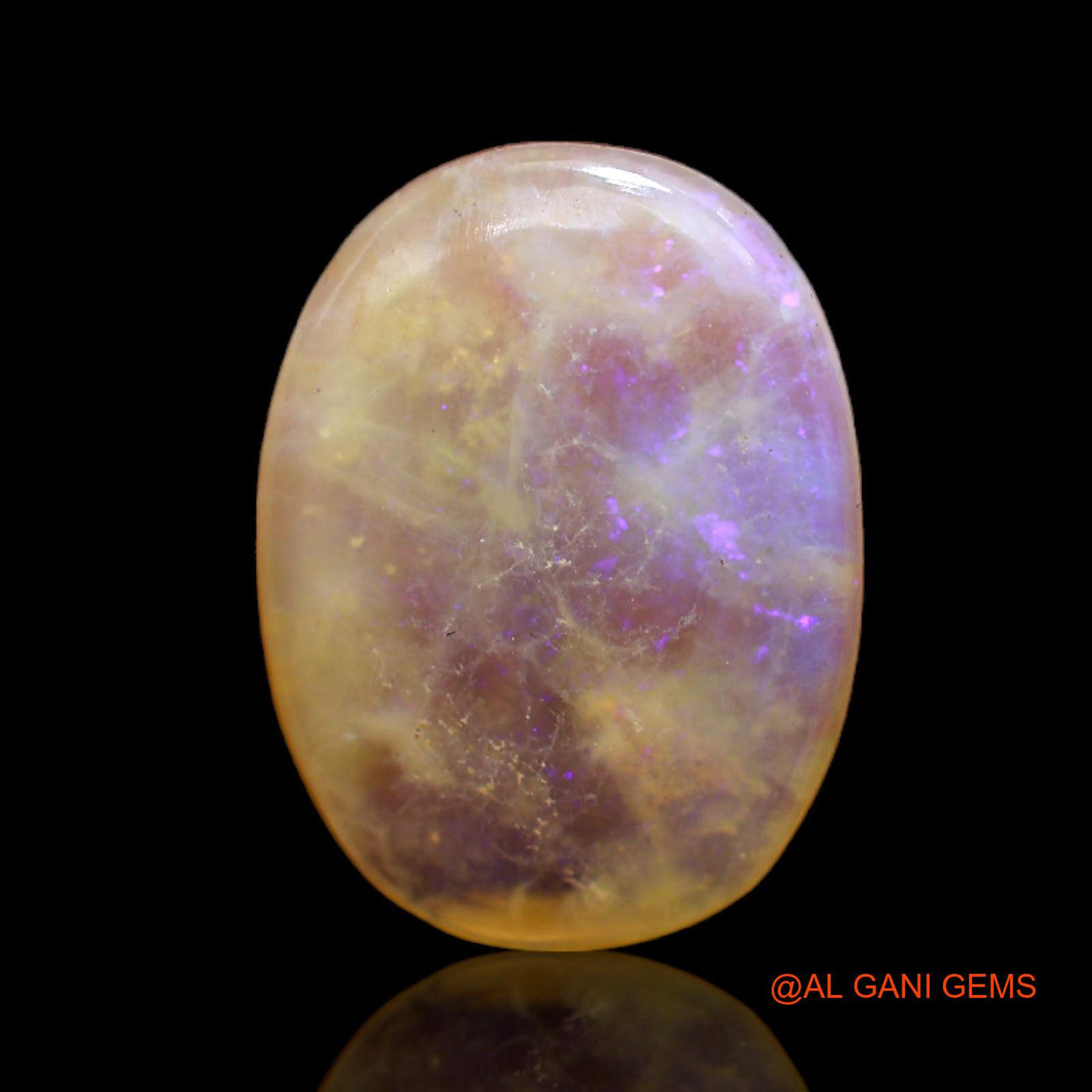 Natural Untreated Fire Opal Loose Gemstone Oval Cabochon From Australia 5.00 Cts 18x13x3 mm AC-85