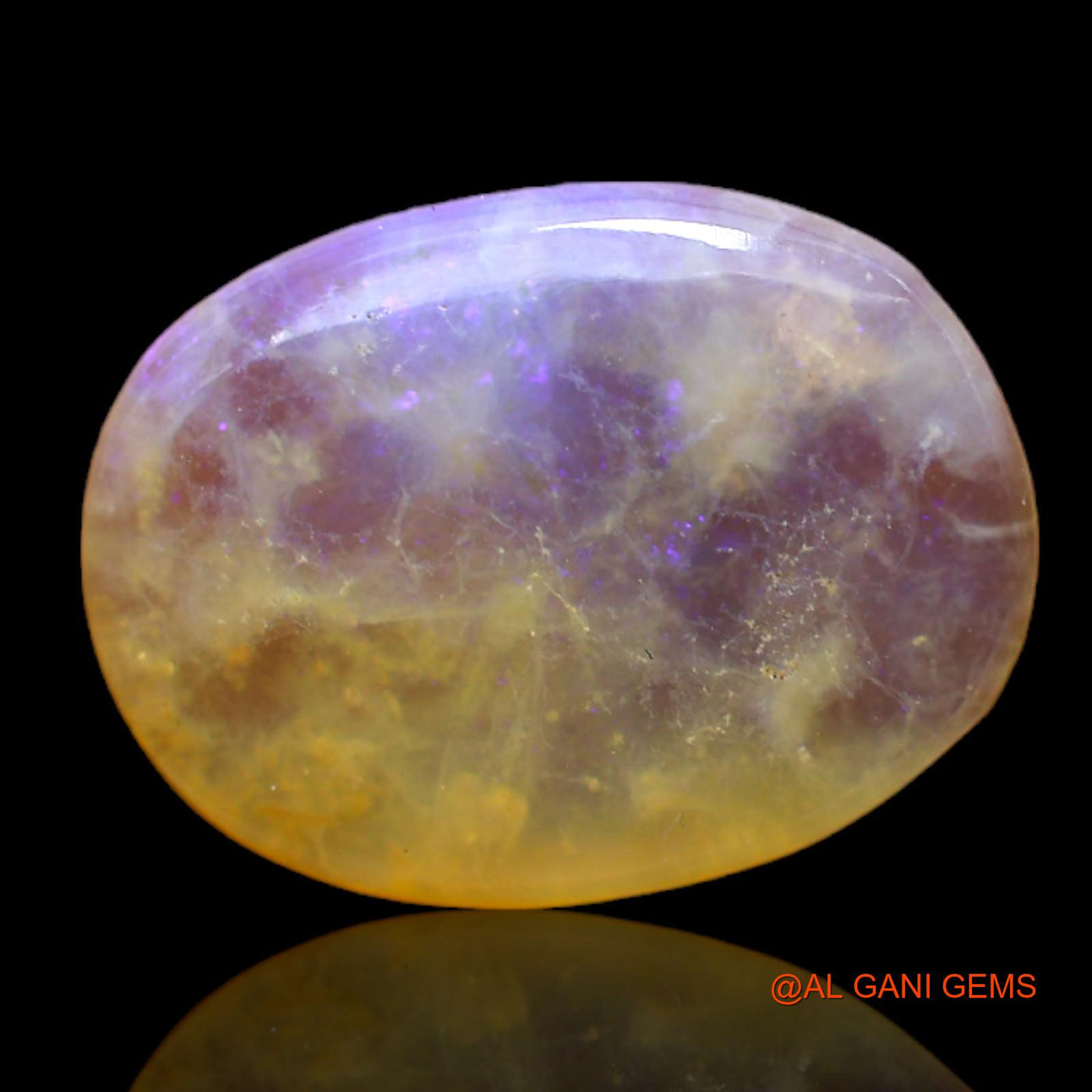 Natural Untreated Fire Opal Loose Gemstone Oval Cabochon From Australia 5.00 Cts 18x13x3 mm AC-85