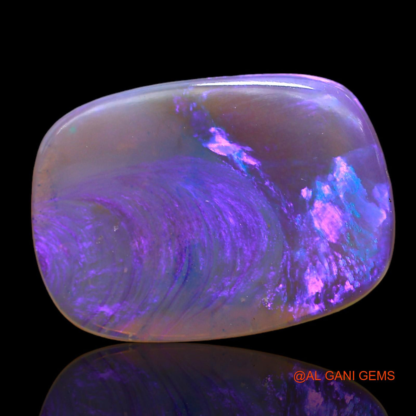 Natural Fire Opal Gemstone 3.00 Cts Loose Oval Cabochon From Australia 17x12x2 mm AC-862