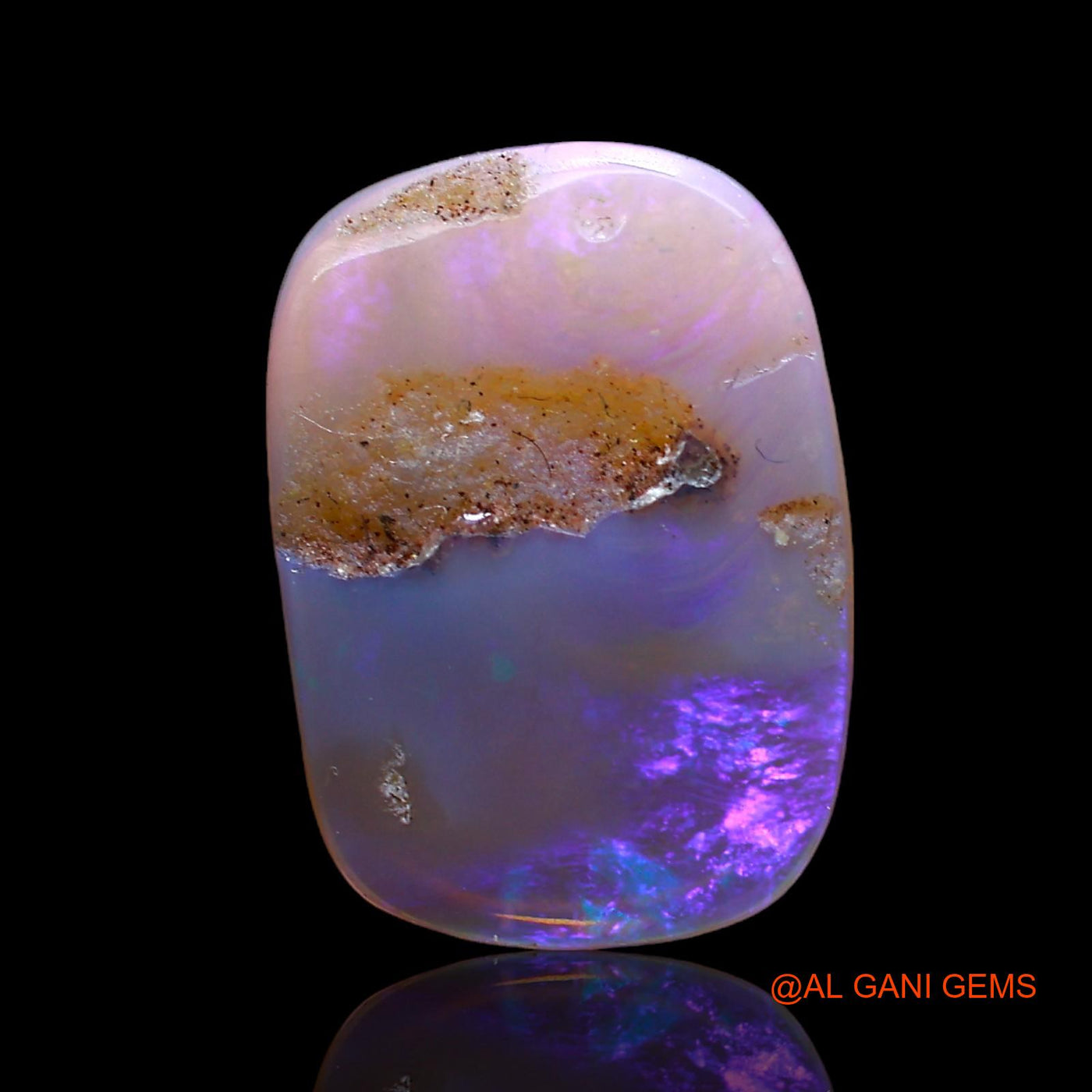 Natural Fire Opal Gemstone 3.00 Cts Loose Oval Cabochon From Australia 17x12x2 mm AC-862