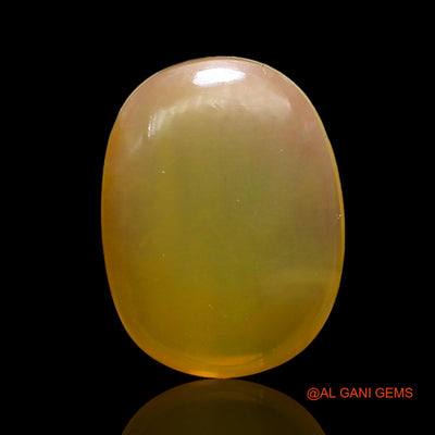 Natural Fire Opal Gemstone 8.00 Cts Loose Oval Cabochon From Australia 17x12x6 mm AC-863